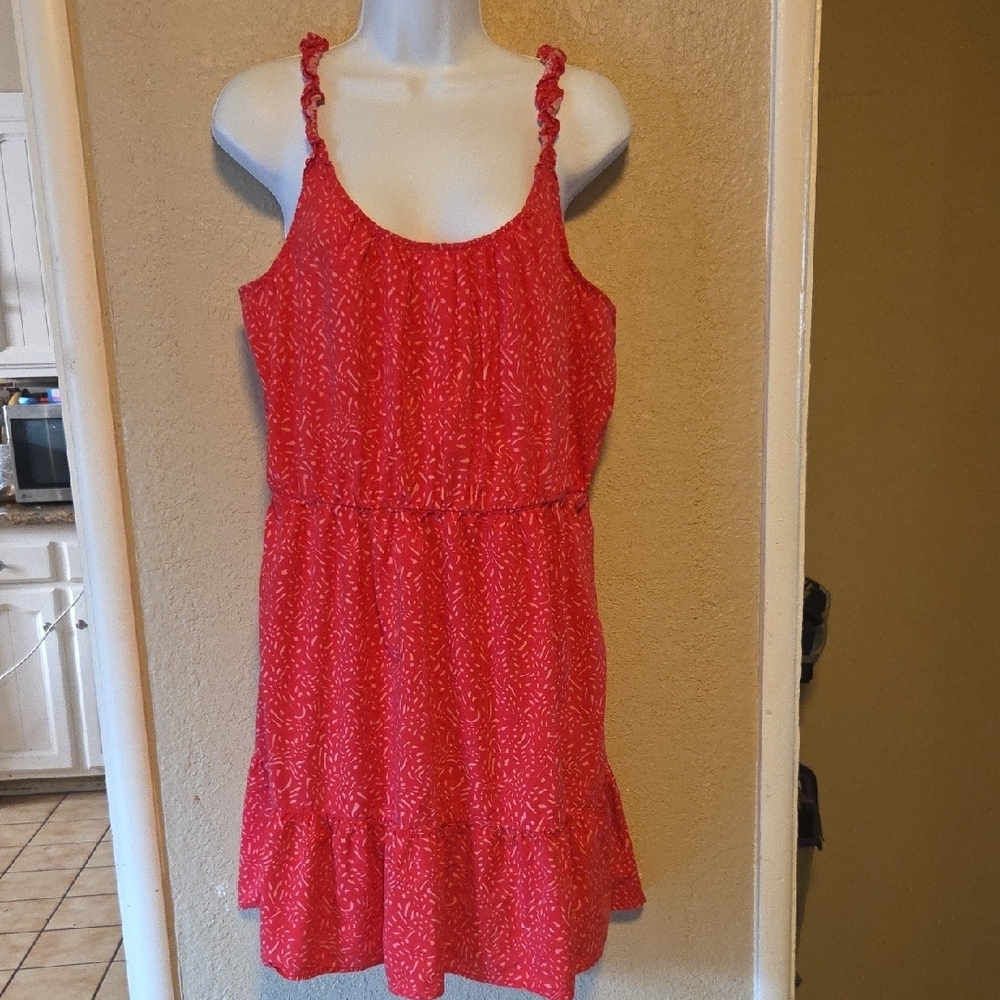 Banana Republic Red Midi Dress